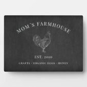 Rustige roosterschets logo op karton fotoplaat (voorkant)