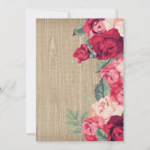 Rustige roze rode ventilator — roep kaart (Achterkant)