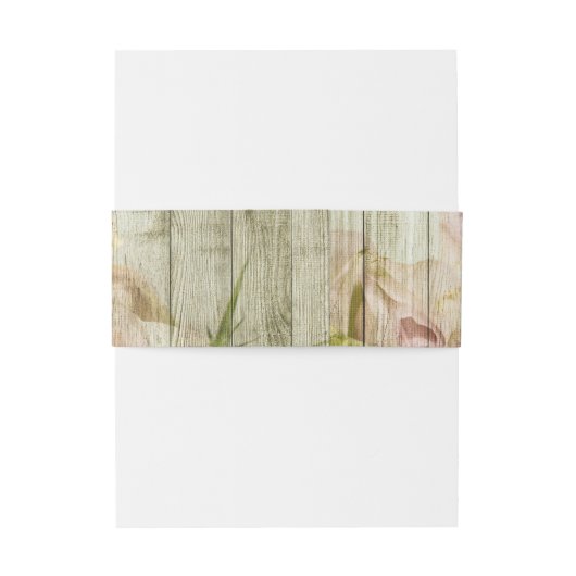 Rustige roze roze roze bruiloft uitnodigingen wikkel (Achterkant Voorbeeld)