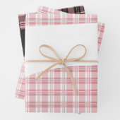 Rustige roze tartaankleurig inpakpapier vel (In situ)