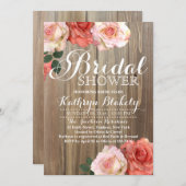 Rustige Rozen | Bridal Shower-uitnodigingen Kaart (Voorkant / Achterkant)