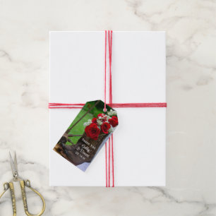 Rustige Rozen en Cowboy Boots weddenschap voor Lab Cadeaulabel