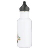 Rustige Rozen en Fern met monogram Waterfles (Rechts)