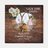 Rustige Rozen Foto opslaan Datum Magnet Magneet (Voorkant)