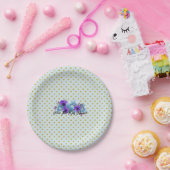 Rustige Rozen Wedding Suite Reception Party Papieren Bordje (Feest)