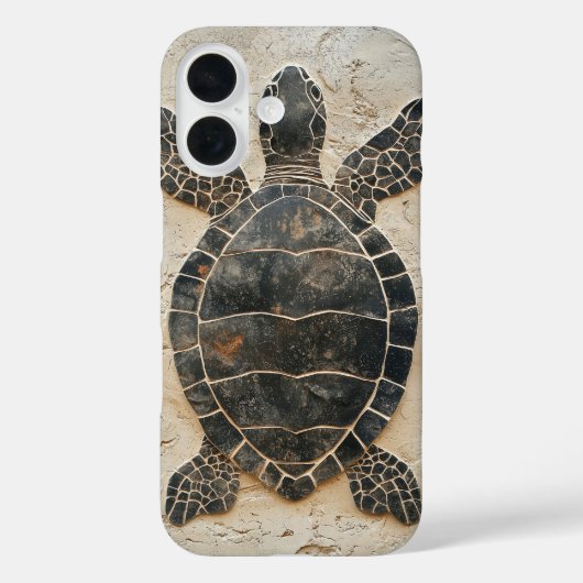 Rustige schildpad reis Case-Mate iPhone case (Achterkant)