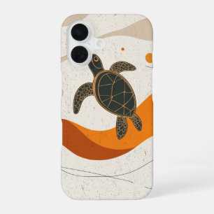 Rustige schildpad reis iPhone 16 hoesje