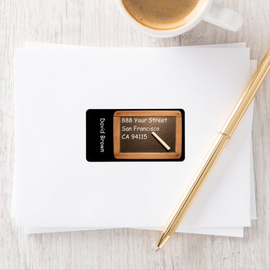 Rustige schoollaatlabel etiket (Insitu)