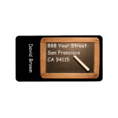 Rustige schoollaatlabel etiket (Voorkant)