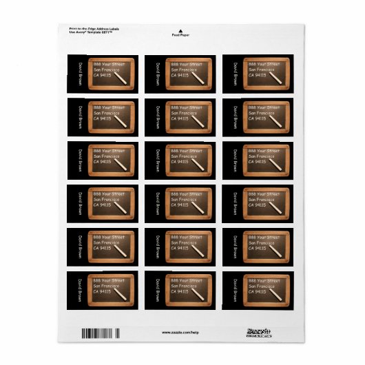 Rustige schoollaatlabel etiket (Full Sheet)