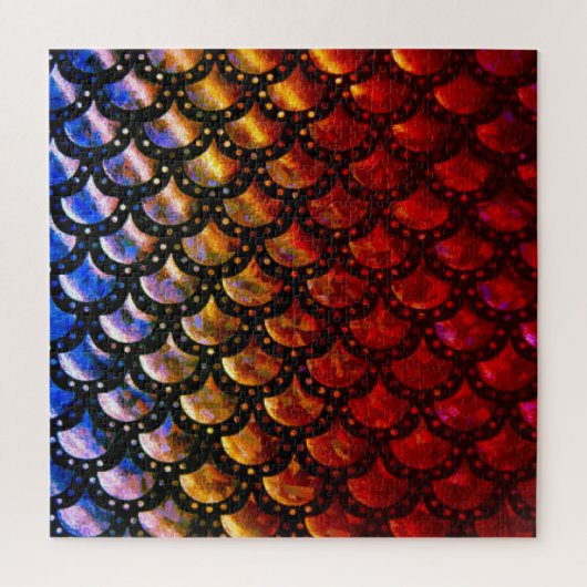 Rustige Schubben van de Zeemeermin   Legpuzzel (Verticaal)