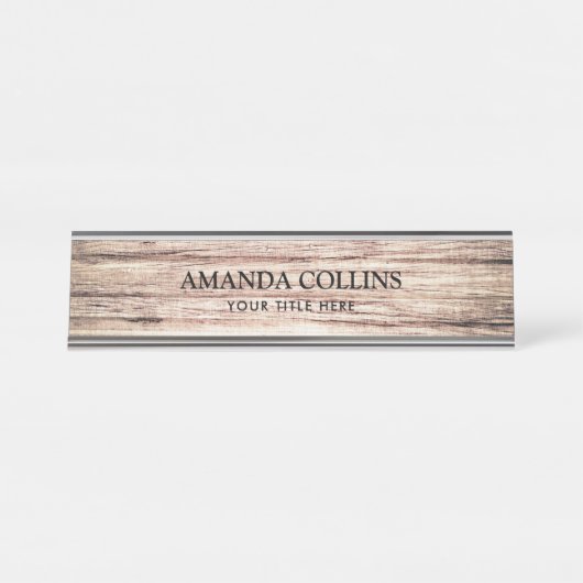 Rustige schuur bureau naambordje (Voorkant)