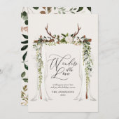 Rustige schuur met bladerbladeren met bladerdak ch save the date (Voorkant / Achterkant)