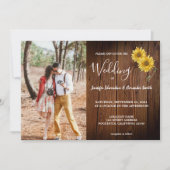 Rustige schuur zonnebloemen fotoland Weddenschap Kaart (Voorkant)