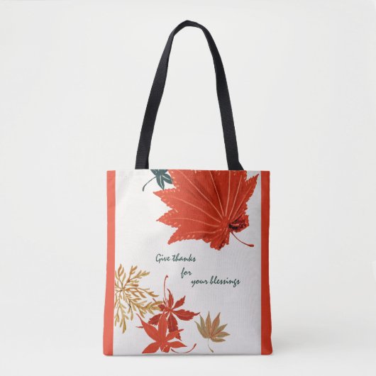 Rustige Sinaasappels en goudhoudende Bedankt Draagtas (Voorkant)