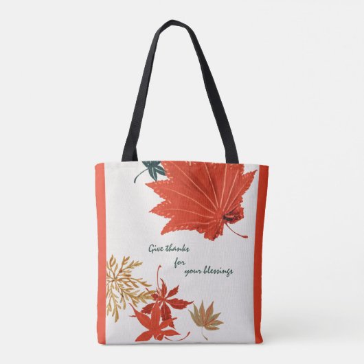 Rustige Sinaasappels en goudhoudende Bedankt Draagtas (Achterkant)