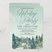 Rustige sneeuwbergonderneming kaart (Voorkant / Achterkant)