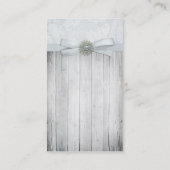 Rustige Soft Blue Ribbon Sparkle Visitekaartje (Achterkant)