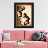 Rustige Southwest Spiraled Wind Chime still Life Canvas Afdruk (Insitu (Woonkamer))
