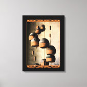 Rustige Southwest Spiraled Wind Chime still Life Canvas Afdruk (Voorkant)