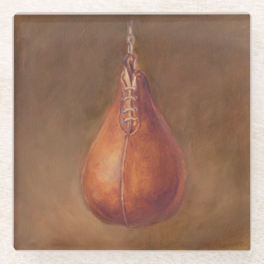 Rustige sport | Boxing Glazen Onderzetter (Voorkant)