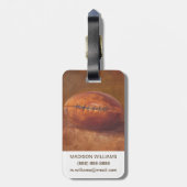 Rustige sport | FOOTBALL Bagagelabel (Achterkant verticaal)