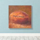 Rustige sport | FOOTBALL Canvas Afdruk (Insitu (Houten vloer))