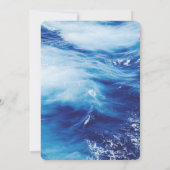 Rustige Startvis Tropische kuststrand bruiloft Kaart (Achterkant)