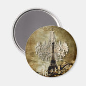 rustige steampunk kroonkandelaarster magneet (Voorkant / Achterkant)