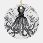 rustige steampunk octopus keramisch ornament (Achterkant)