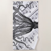 rustige steampunk  octopus strandlaken (Voorkant)