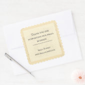  Rustige Stempel Dank u Vierkante Sticker (Envelop)