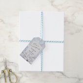 rustige stencil botanic dank u label cadeaulabel (Met Touw)