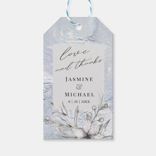 rustige stencil botanic dank u label cadeaulabel (Voorkant)