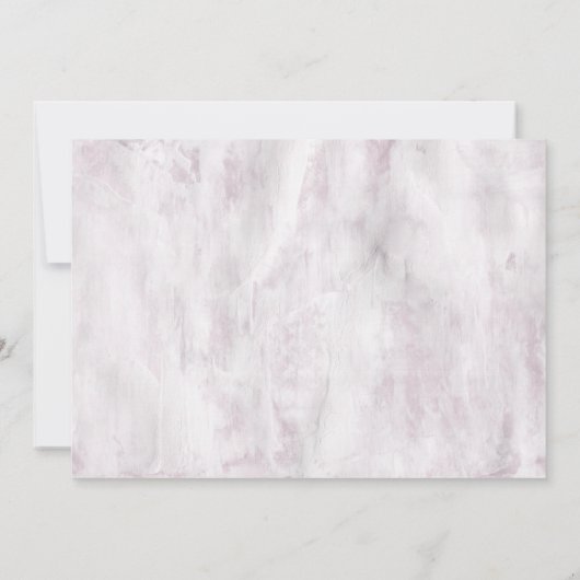 rustige stencil botanics elegant bruiloft kaart (Achterkant)