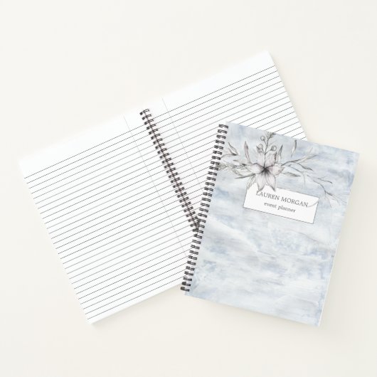 rustige stencil botanische monogram notitieboek (Binnen)