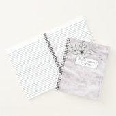 rustige stencil botanische monogram notitieboek (Binnen)