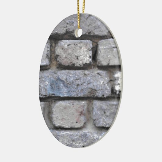 Rustige stenen muur keramisch ornament (Links)