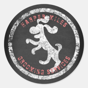 rustige sticker met een krijke logo