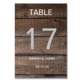 Rustige stijl Aangepaste Kaart tabelnummer (Voorkant)