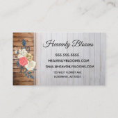 Rustige stijl Floral Visitekaartje (Achterkant)