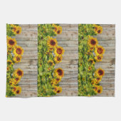 Rustige stijl Zonnebloem Keukenhanddoek (Horizontaal)
