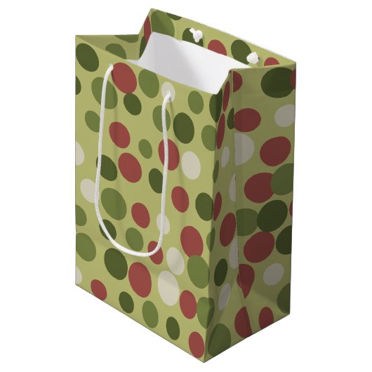Rustige Stippen Gift Bag Medium Cadeauzakje (Voorkant Gekanteld)