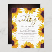 Rustige Stippen van de Gele Zonnebloem (Voorkant / Achterkant)