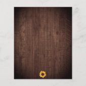 Rustige Stippen van de Gele Zonnebloem (Achterkant)