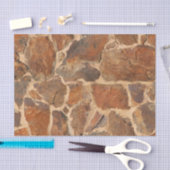 Rustige Stone Wall Structure Geology Warm Glow Tissuepapier (Craft)