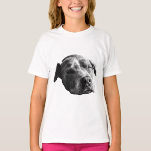 Rustige straat, trouwe blik t-shirt