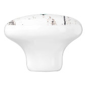 Rustige strand Anchor & Bold Floral Summer Nautica Keramische Knop (Zijkant)