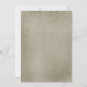 Rustige Succulents Brown Swirls Wedding Kaart (Achterkant)