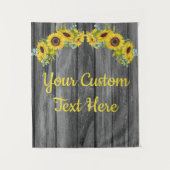 Rustige Sunflower Jubileum Party Backdrop Pro Wandkleed (Voorkant)